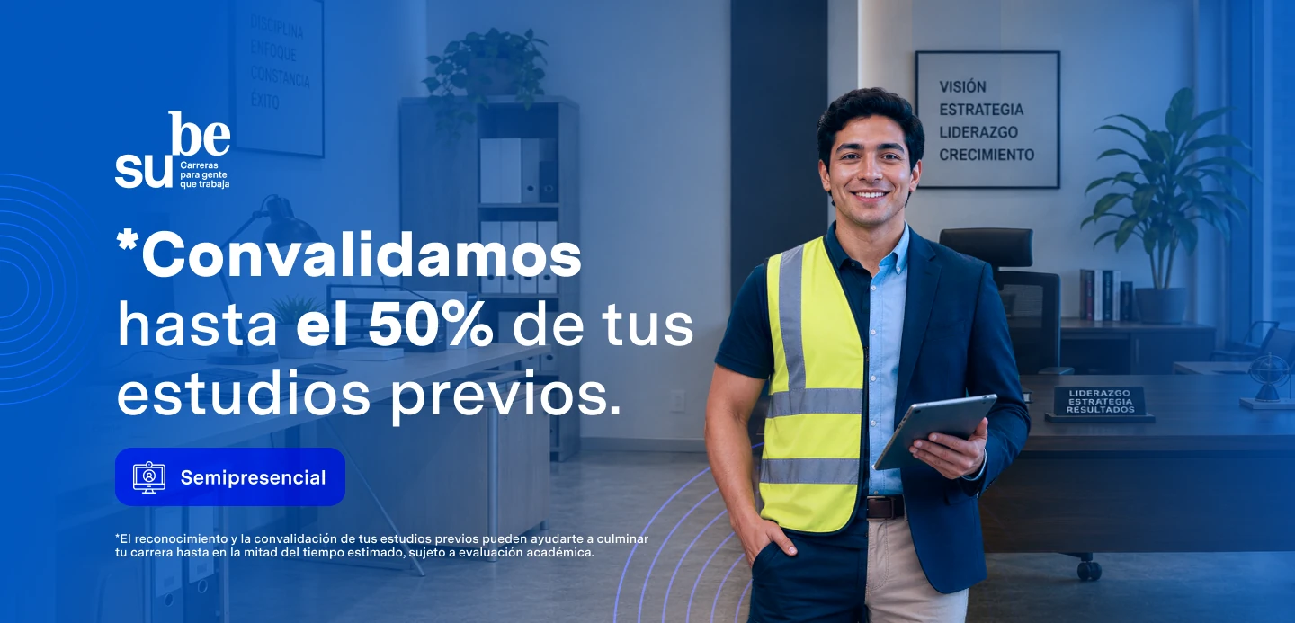 SUBE UCV: convalidamos hasta el 50% de tus estudios previos