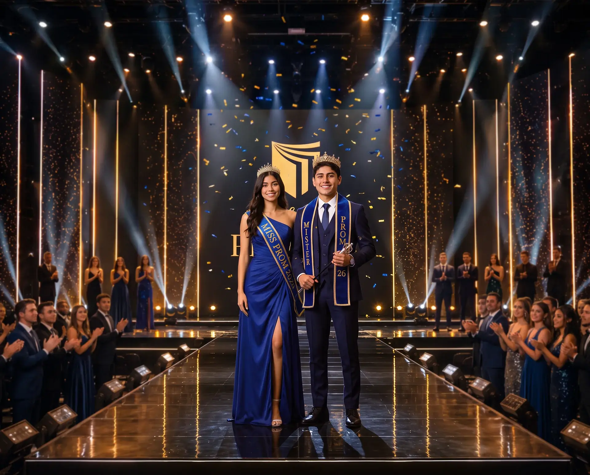 Estudiantes participantes de Miss y Mister Prom 26