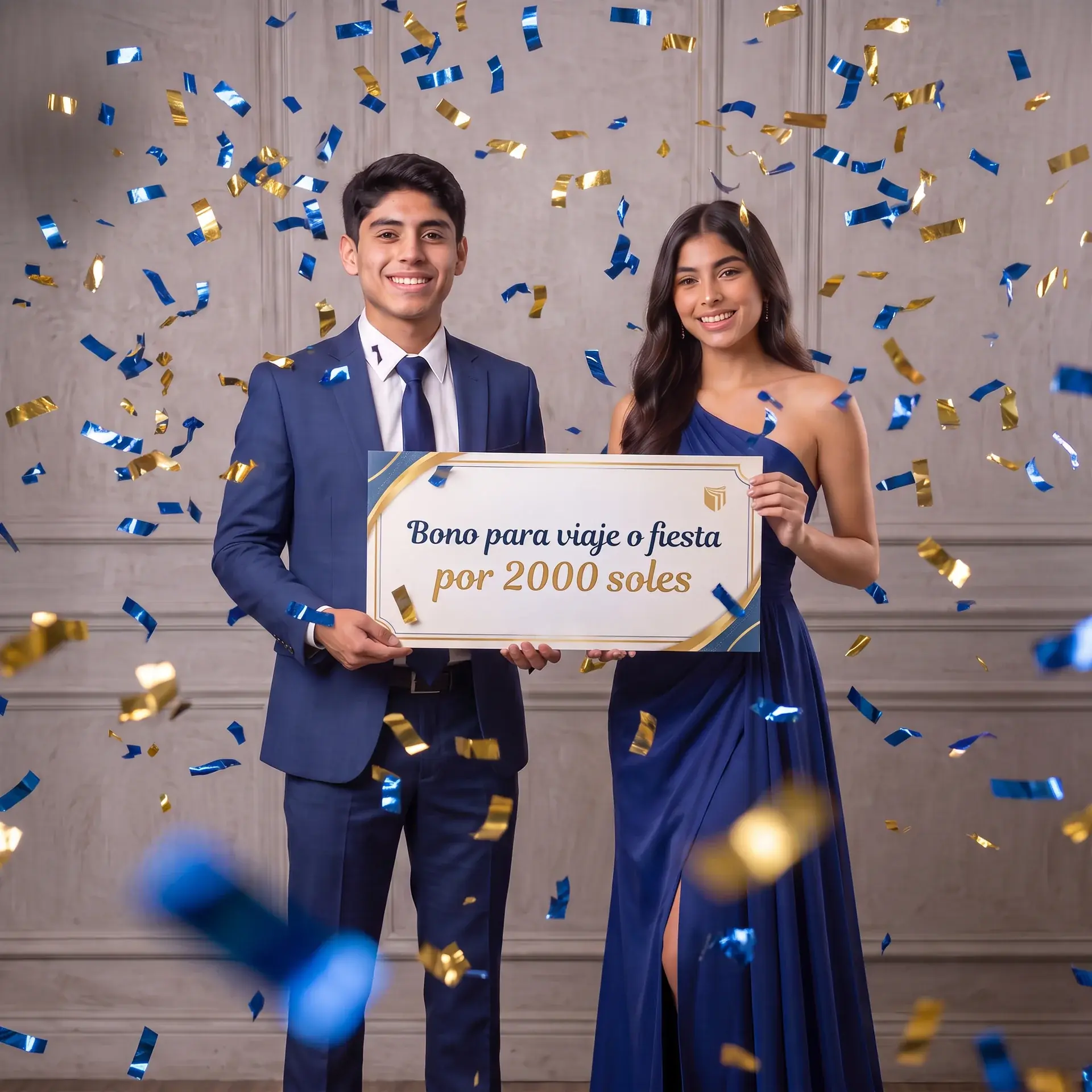 Premio para el viaje o fiesta de promoción